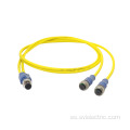 Cable de conector de tipo Y M12 para automotriz